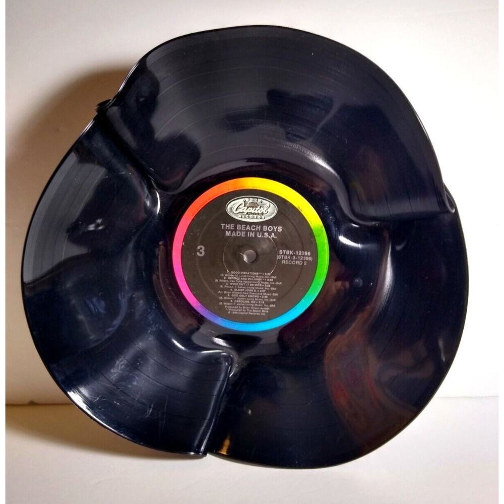 The Beach Boys Made In The USA Promo CUSTOM Made Shaped Vinyl Record Bowl